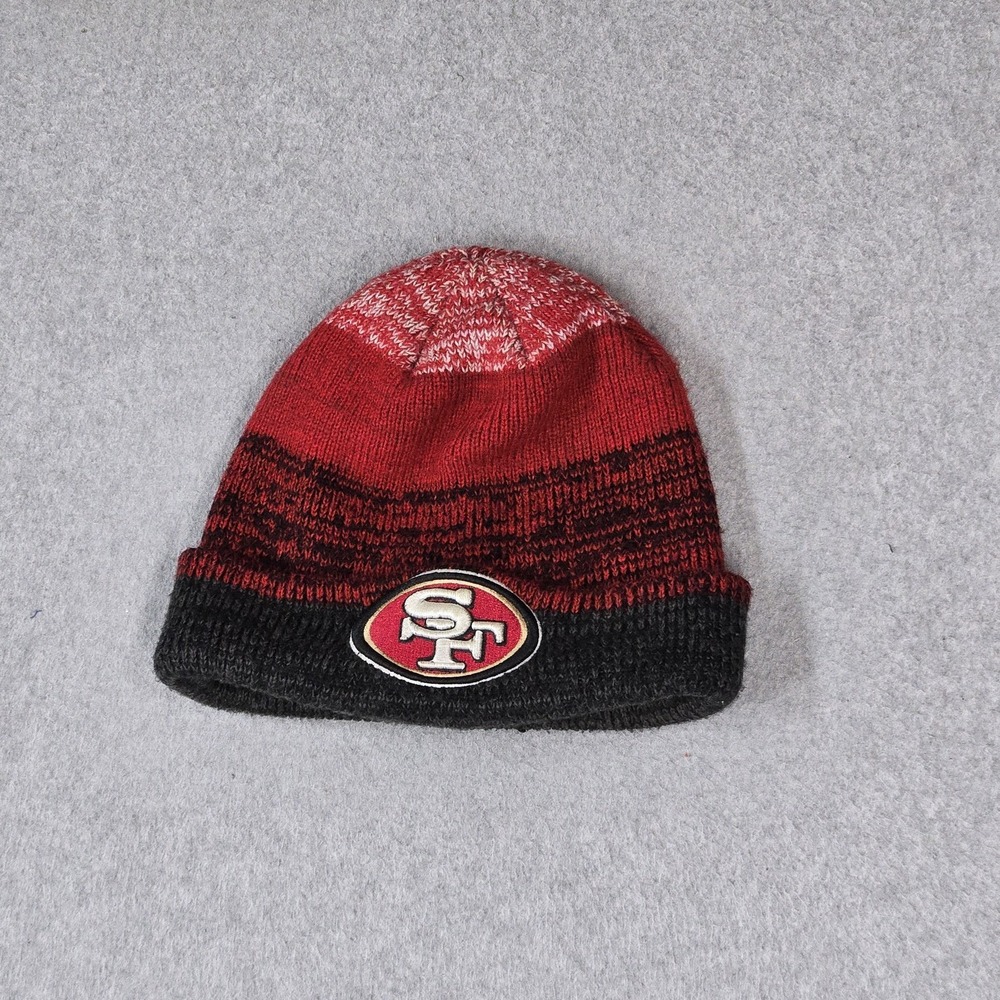 San Francisco 49ers Men Beanie OS Red NFL Team Apparel Football Cuffed